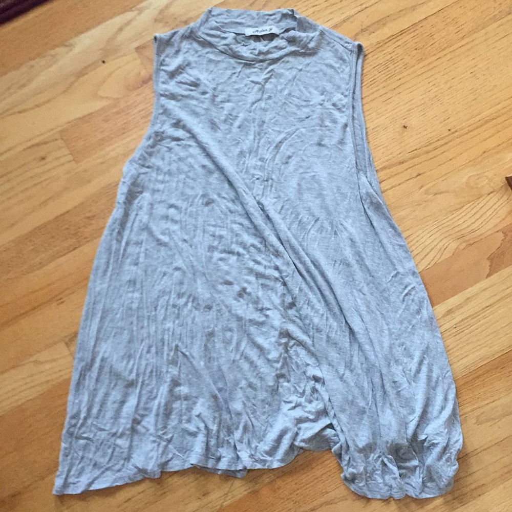 Mock Neck Grey Comfy Shirt